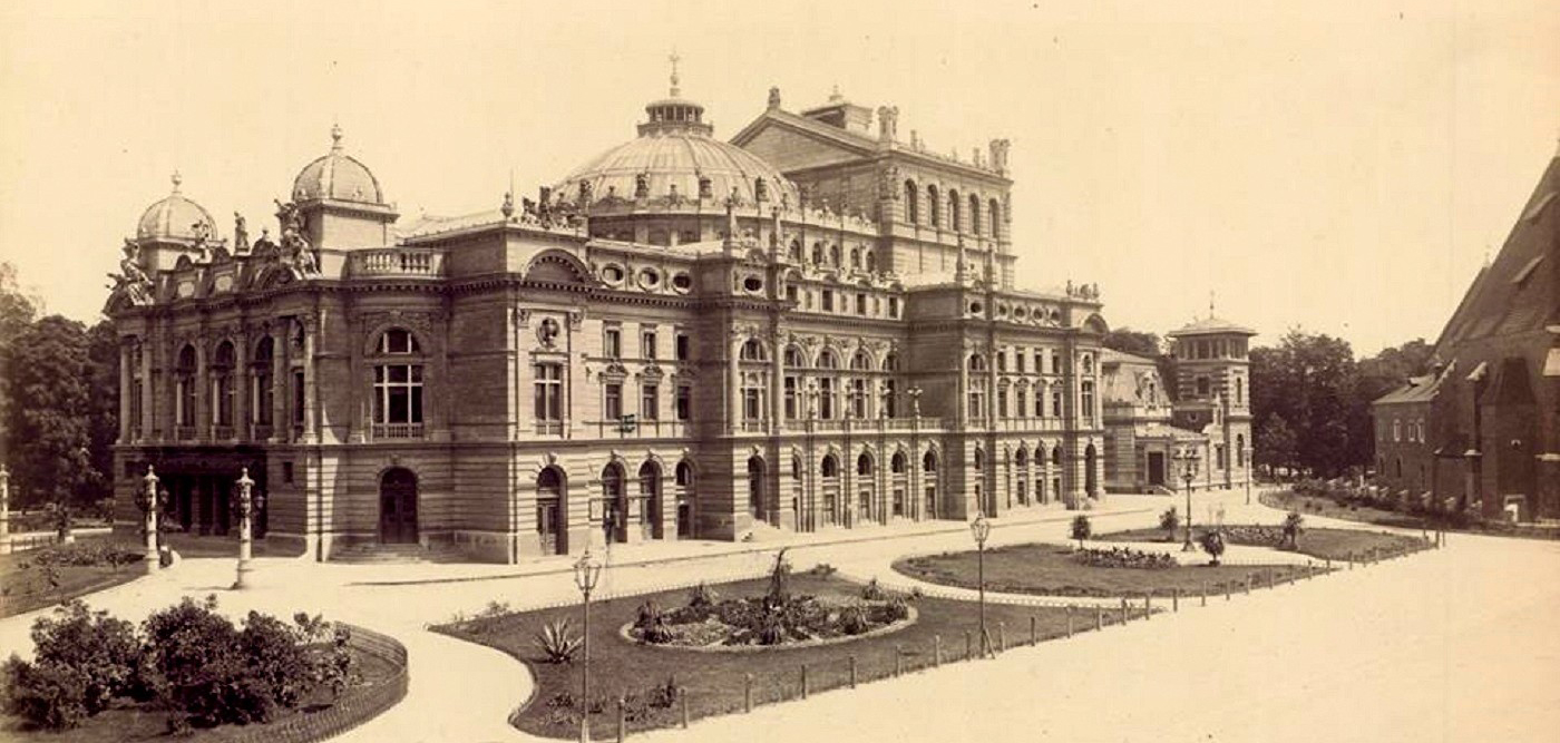 Teatr Miejski (obecnie Teatr im. J. Słowackiego), 1898 rok, źródło: Archiwum Narodowe w Krakowie