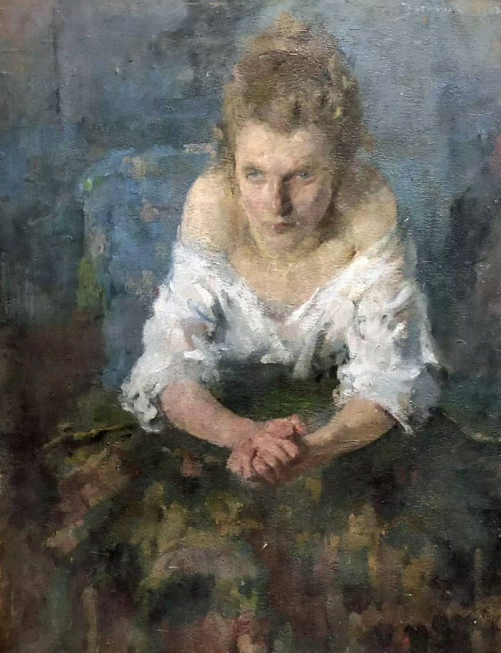 Olga Boznańska (1865-1940) „Dziewczyna w białej bluzce”, źródło: Valerie Regis