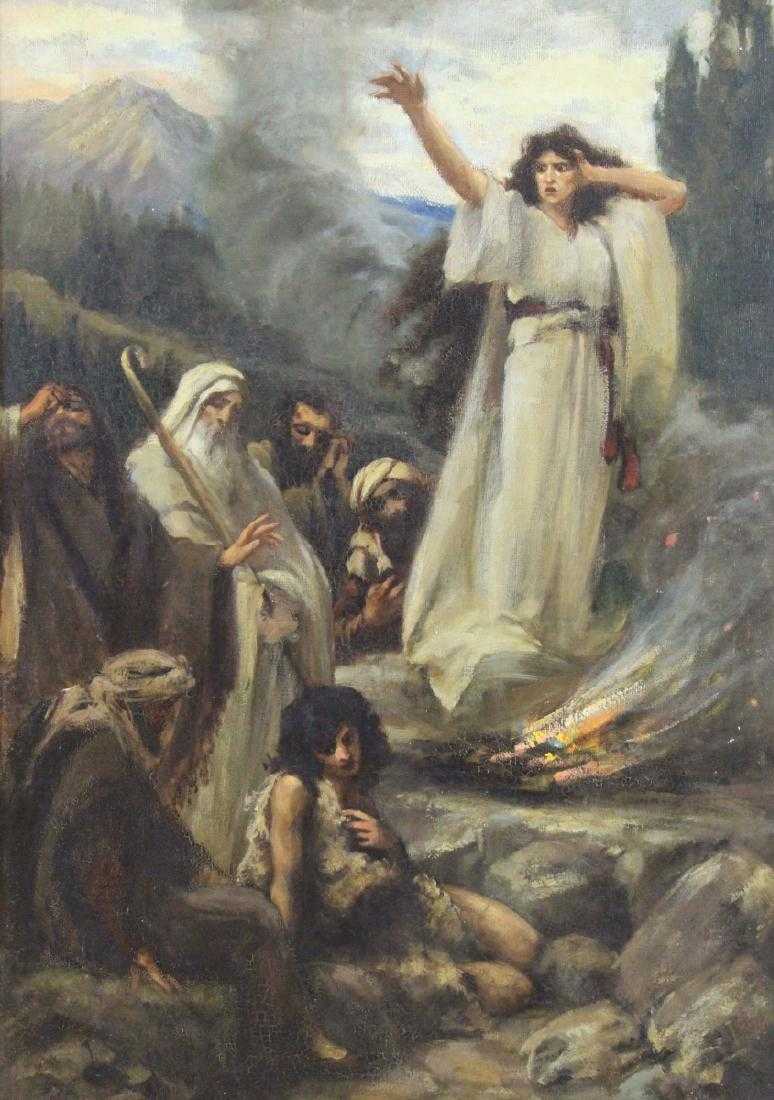 Jan Styka (1858-1925) „Scena biblijna”, źródło: Clarke Auction Gallery