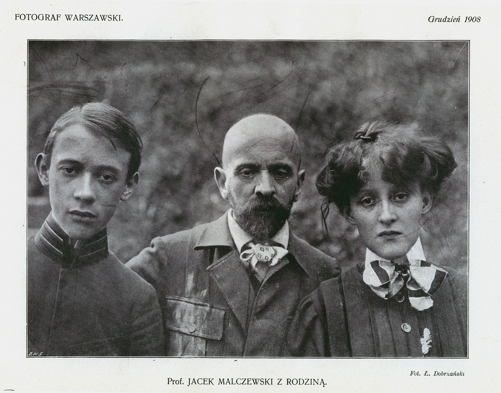 Jacek Malczewski z dziećmi, 1908 rok