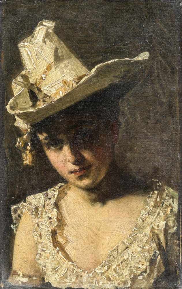 Pantaleon Szyndler (1882-1945) „Portret młodej dziewczyny”, źródło: Leo Spik