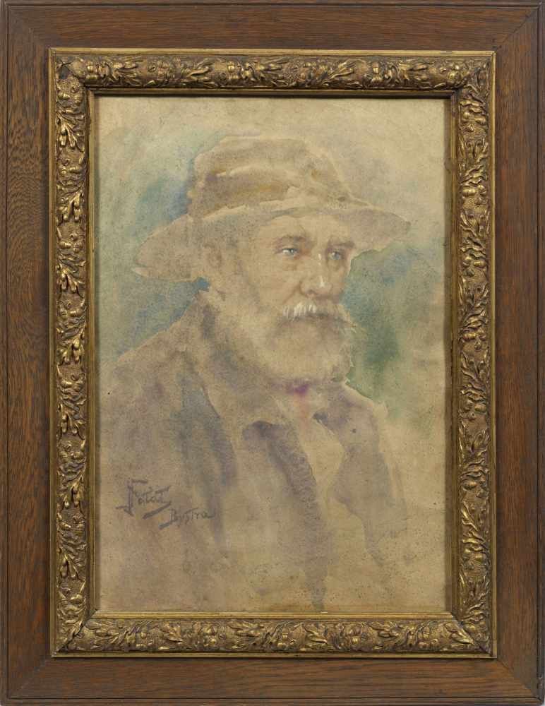 Julian Fałat (1853-1929) „Portret starca w kapeluszu”, źródło: Schloss Ahlden