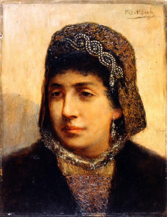 Maurycy Gottlieb "Portret żydowskiej narzeczonej", 1876-1877, źródło: Muzeum Izraela w Jerozolimie