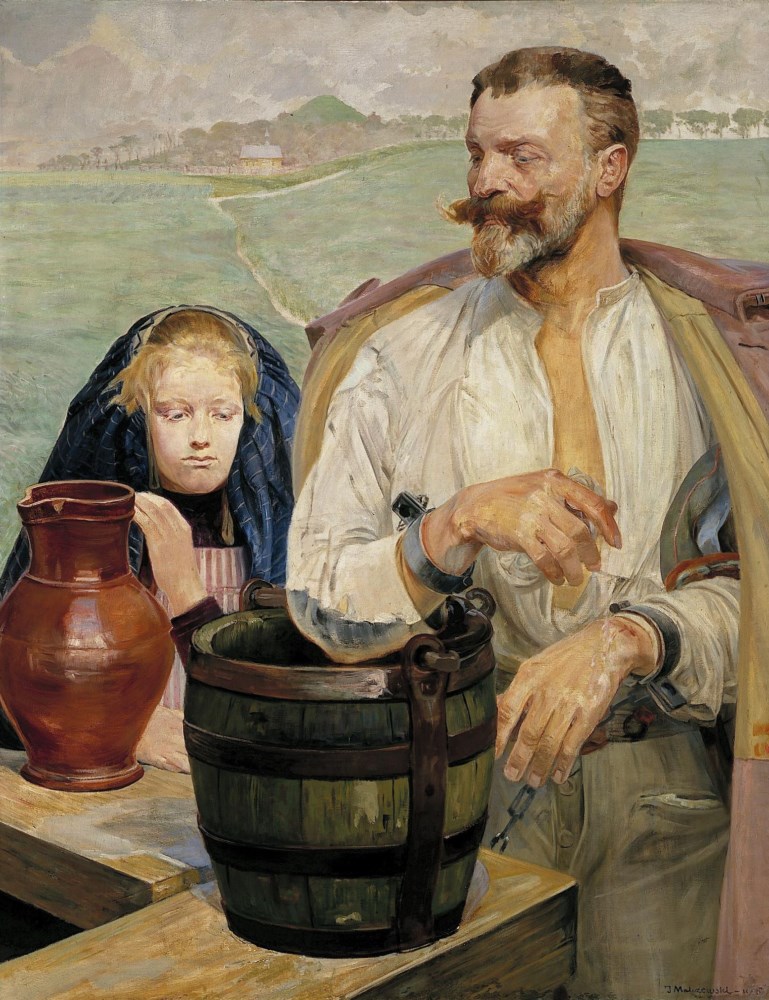 Jacek Malczewski "Zatruta studnia", 1905 rok, źródło: Muzeum Narodowe w Poznaniu