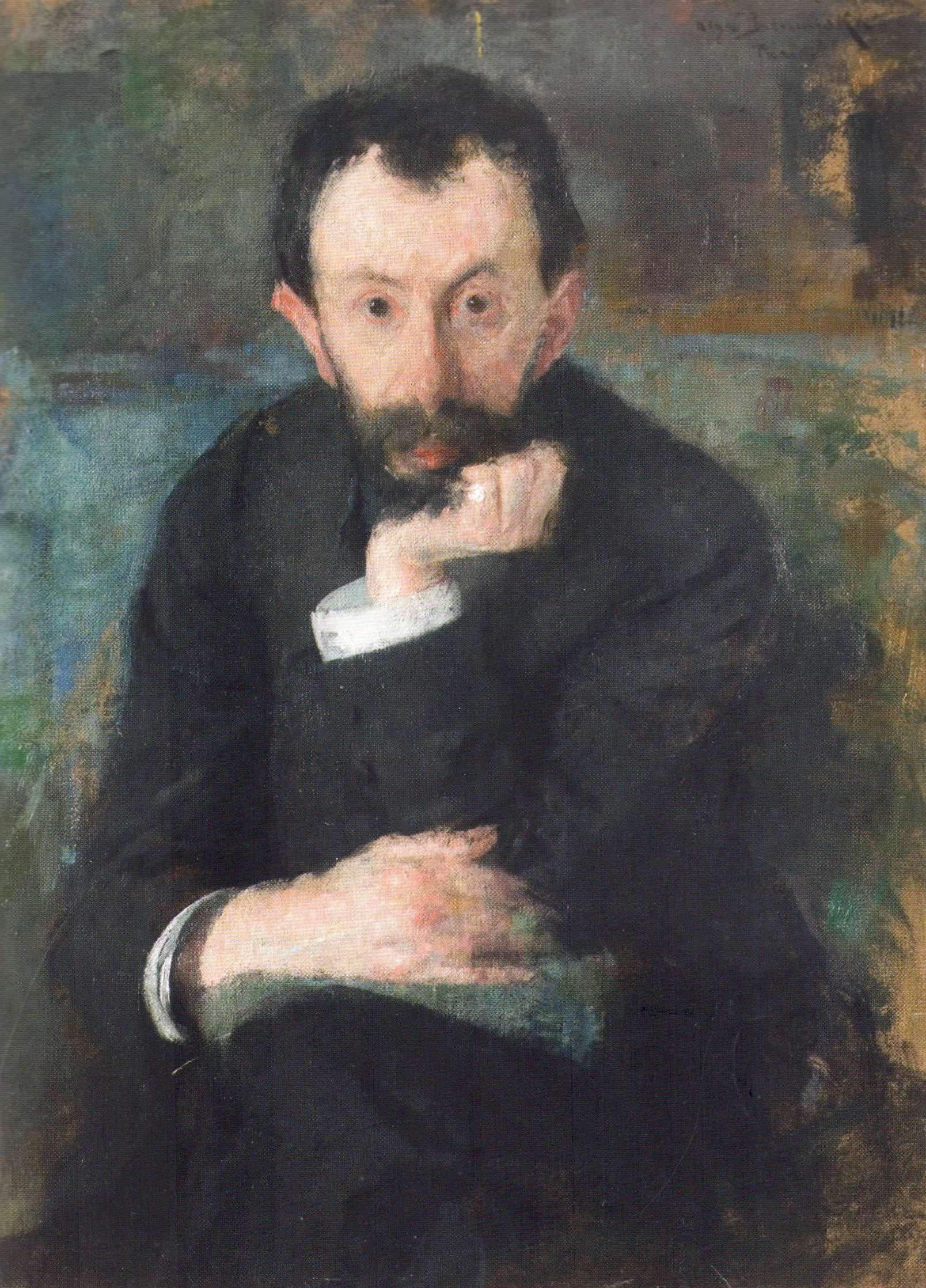 Olga Boznańska "Portret malarza Samuela Hirschenberga", ok. 1904 roku, źródło: Lwowska Narodowa Galeria Sztuki