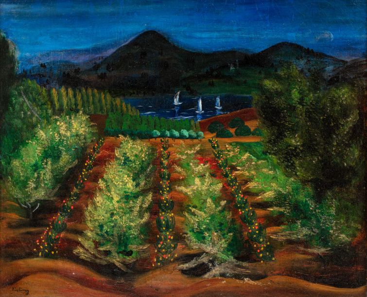 Mojżesz Kisling (1891-1953) „Pejzaż z Prowansji”, źródło: Millon