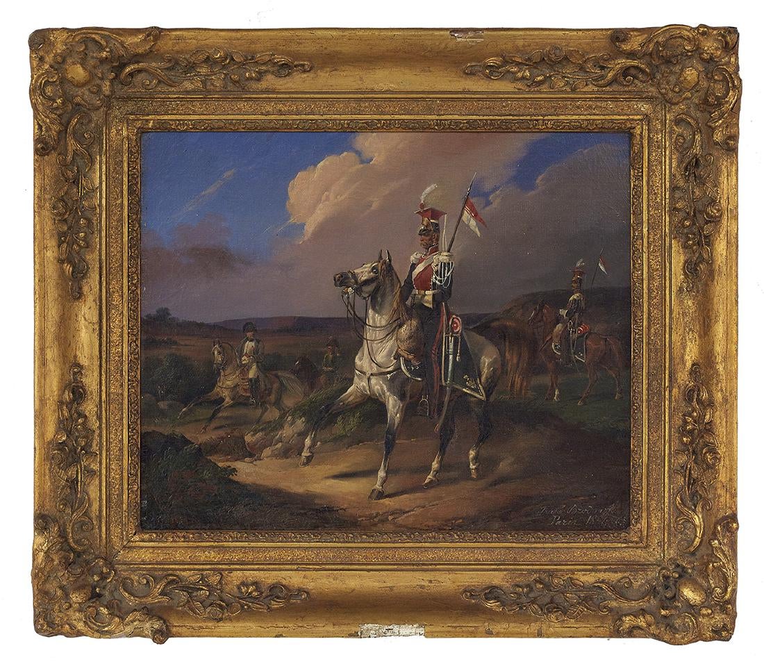 Tadeusz Brodowski (1821-1848) „Polski ułan”, źródło: New Orleans Auction Galleries