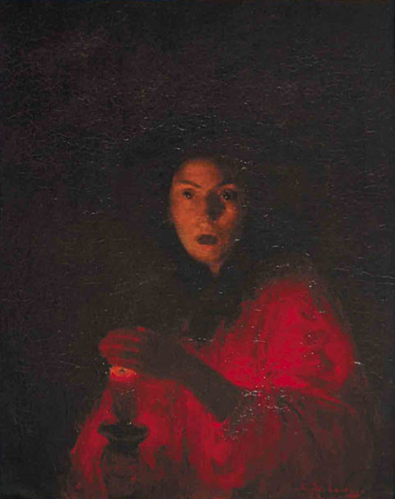 Ludwik de Laveaux "Przestrach (Strach / Trwoga / Judyta / Lady Makbet)", 1890 rok, źródło: własność prywatna
