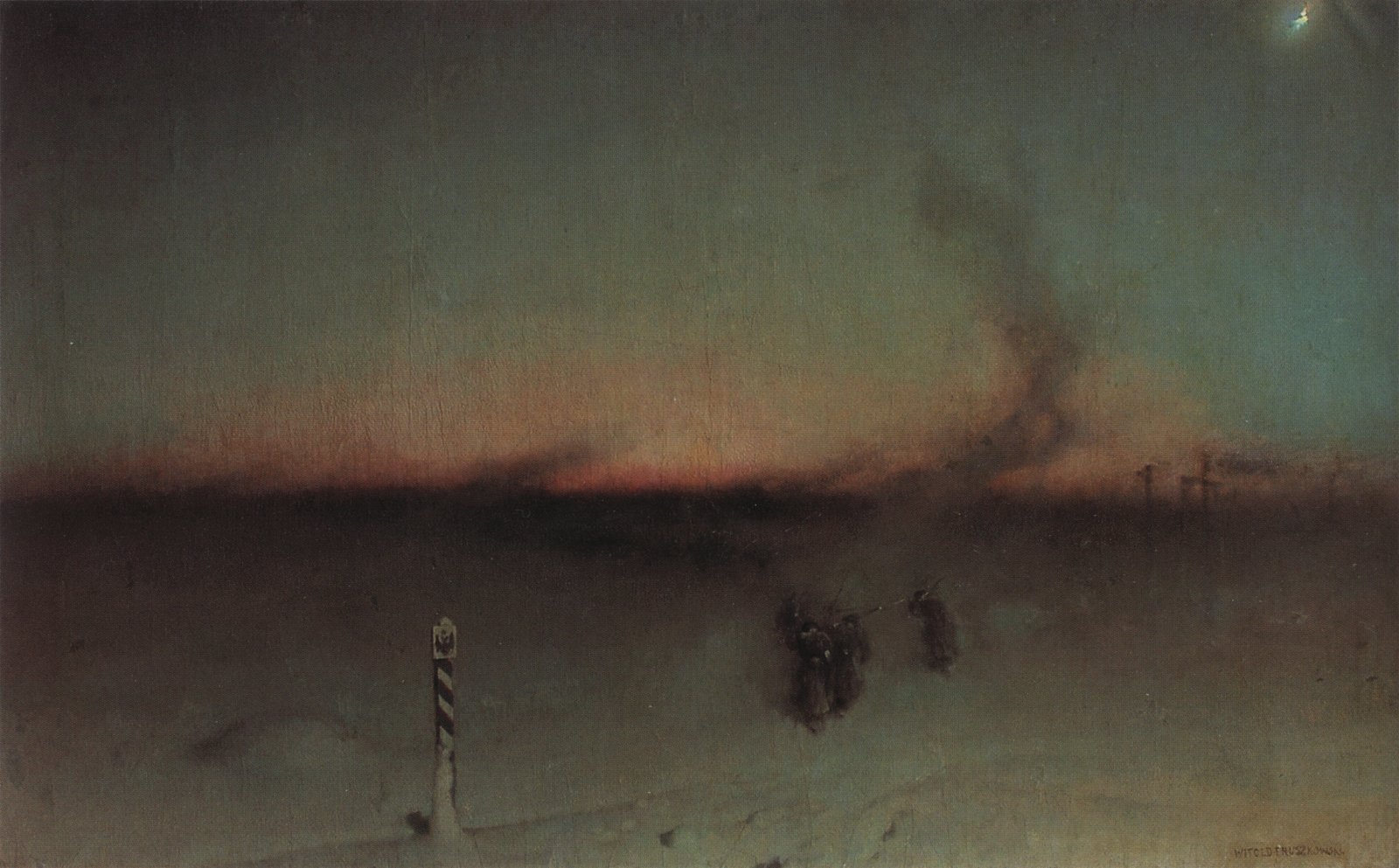 Witold Pruszkowski "Na zesłanie w Sybir", lata 1893-1894, źródło: Lwowska Galeria Sztuki