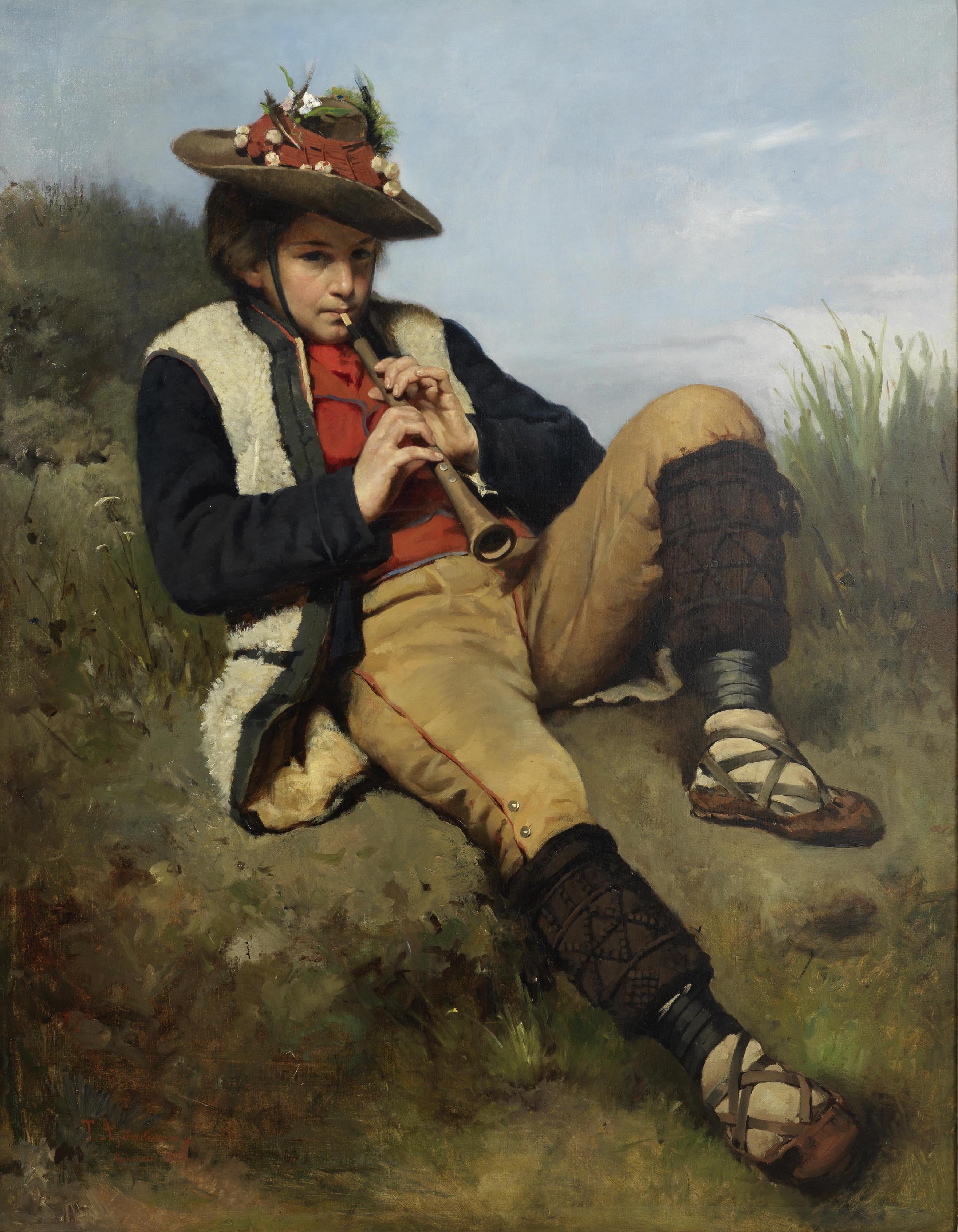 Tadeusz Ajdukiewicz (1852-1916) „Chłopiec grający na flecie”, źródło: PR Collectibles