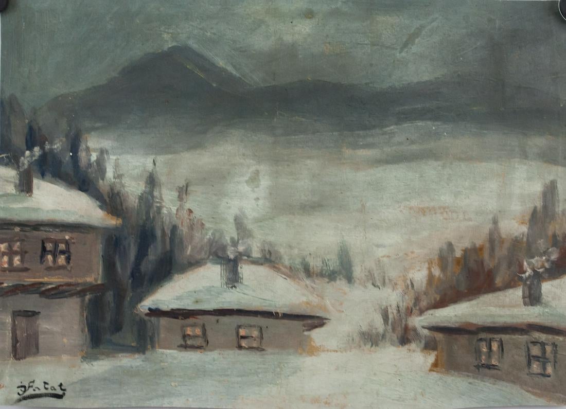 Julian Fałat (1853-1929) „Zimowy krajobraz”, źródło: 888 Auctions