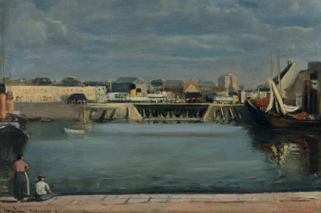 Henryk Hayden (1883-1970) „Port w Dieppe”, źródło: Oger-Blanchet