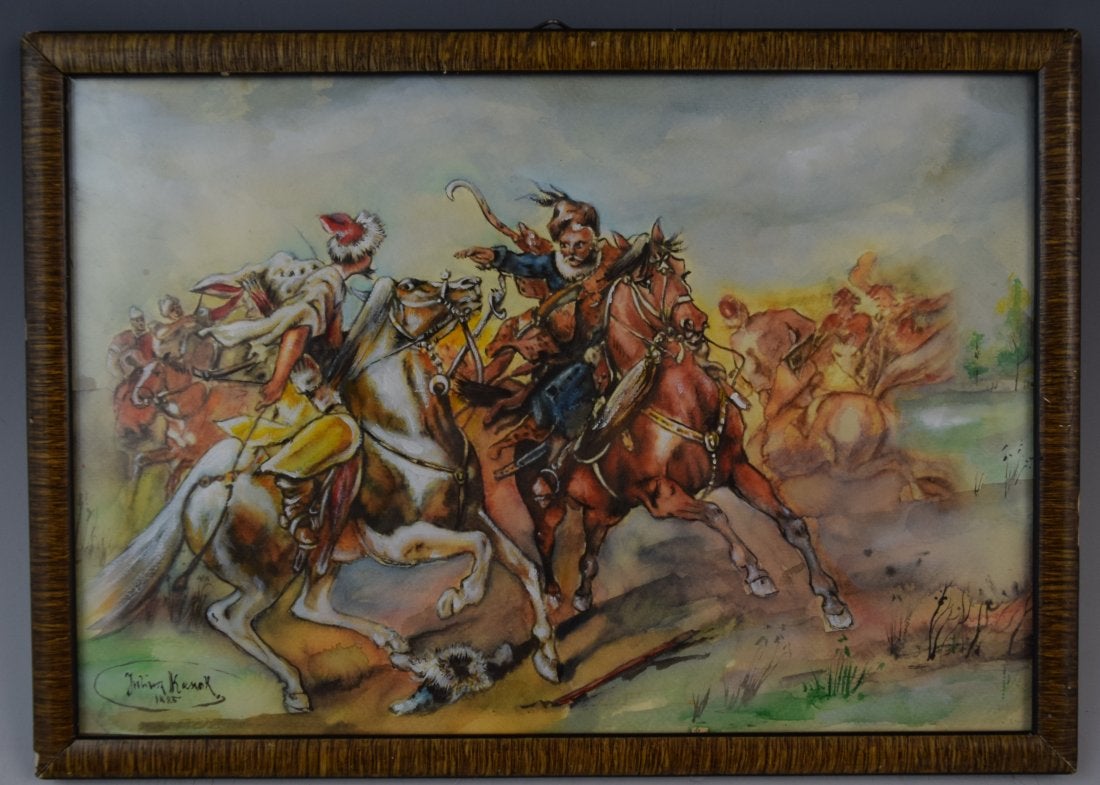 Juliusz Kossak (1824-1899) „Bitwa”, źródło: Black River Auction
