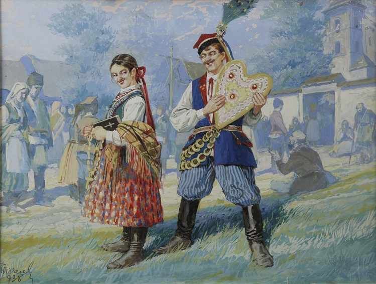 Tadeusz Ajdukiewicz (1852-1916) „Chłopiec grający na flecie”, źródło: Auktionshaus OWL