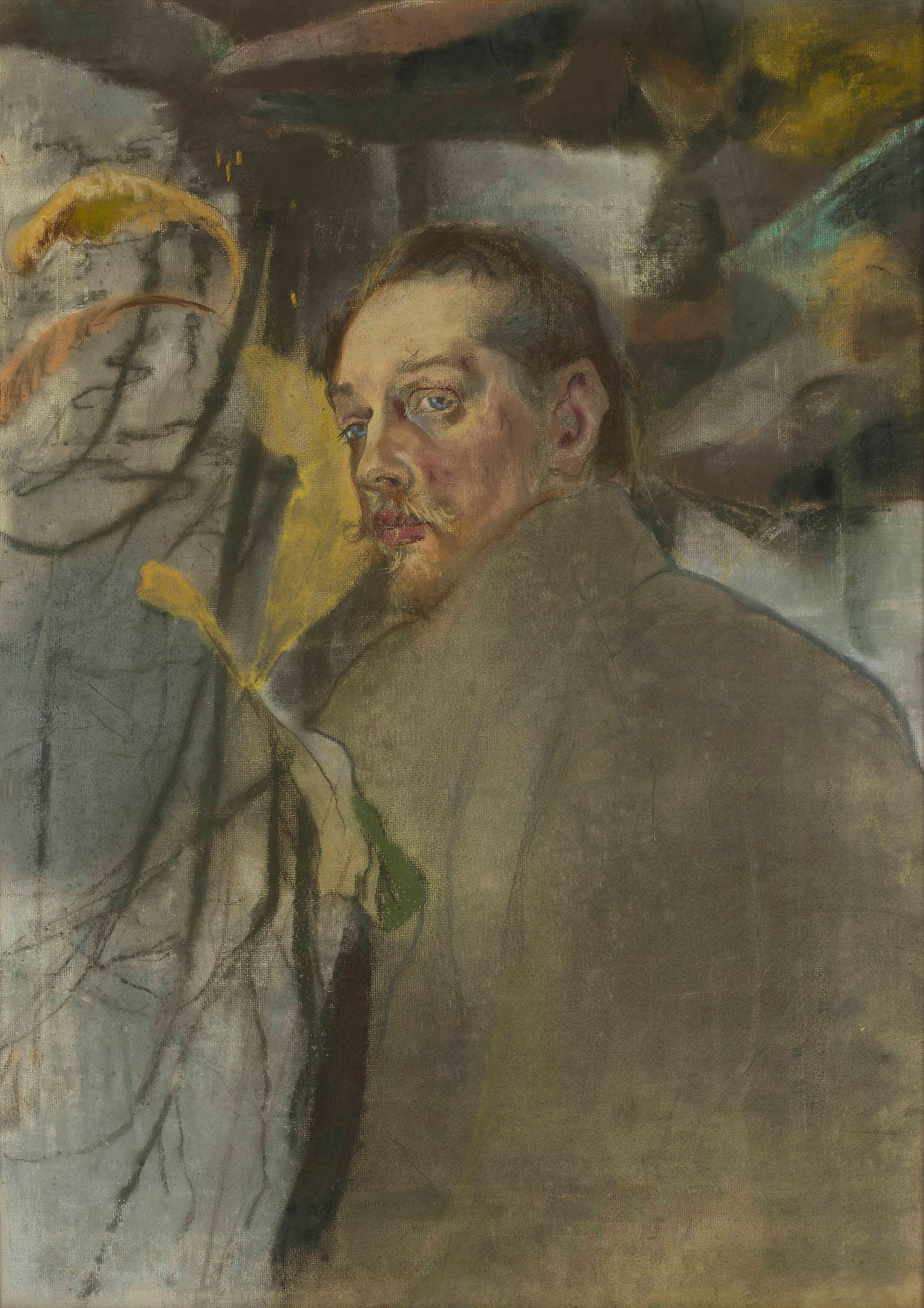 Kazimierz Sichulski "Autoportret", po 1909 roku, źródło: Muzeum Narodowe w Warszawie