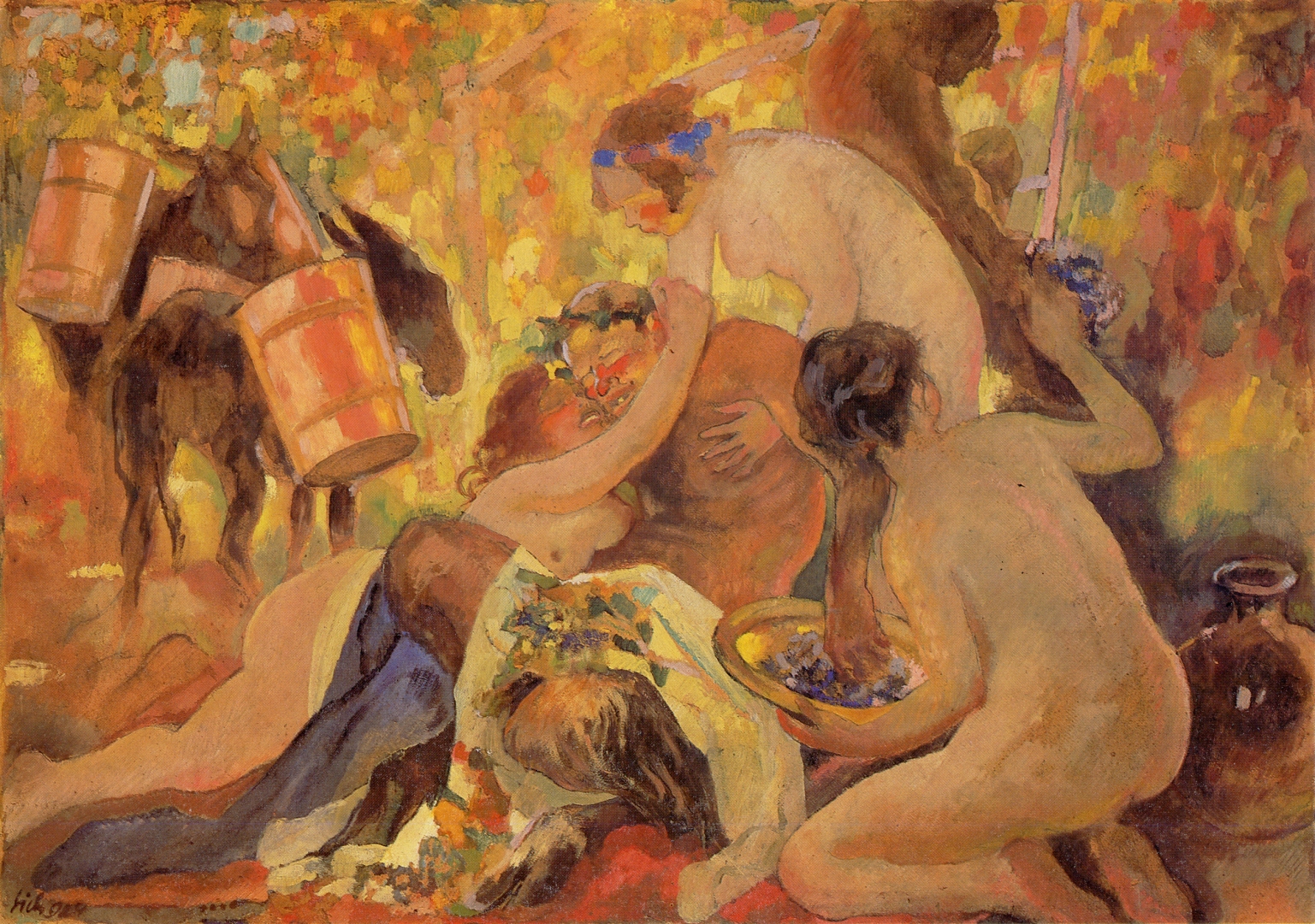 Kazimierz Sichulski "Bachanalia", 1924 rok, źródło: Lwowska Galeria Sztuki