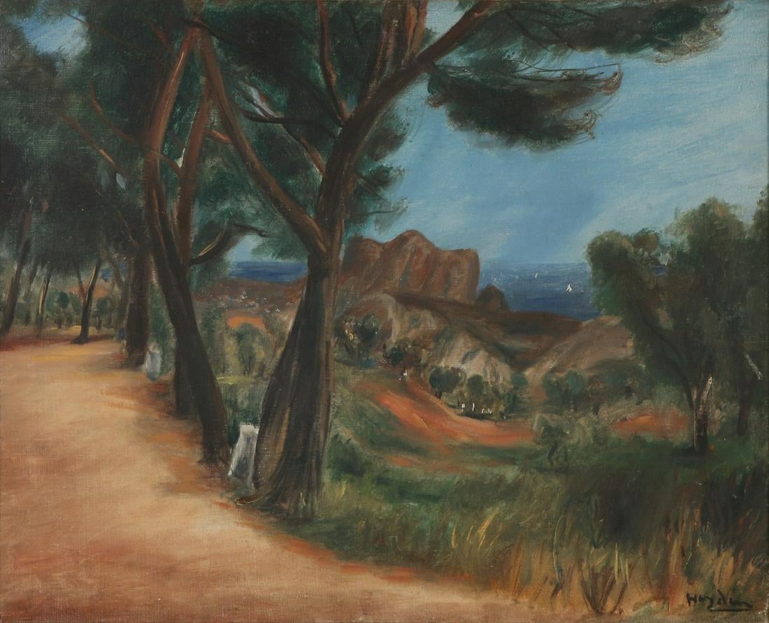 Henryk Hayden (1883-1970) „Pejzaż z Sanary”, źródło: Tiroche Auction House