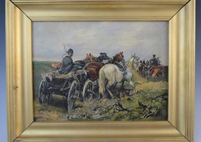 J. Konarski "Pejzaż z chłopskim wozem", Black River Auction