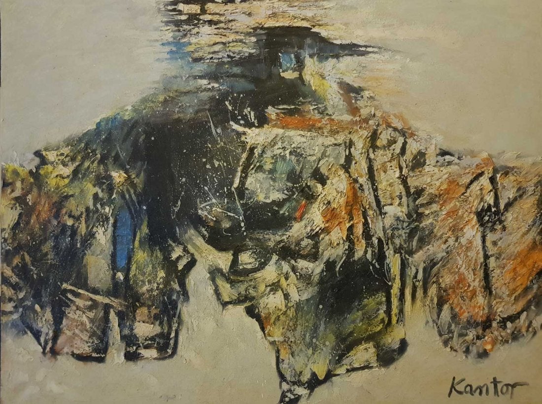Tadeusz Kantor (1915-1990) „Kompozycja (Informel?)”, źródło: Andrew Auctions