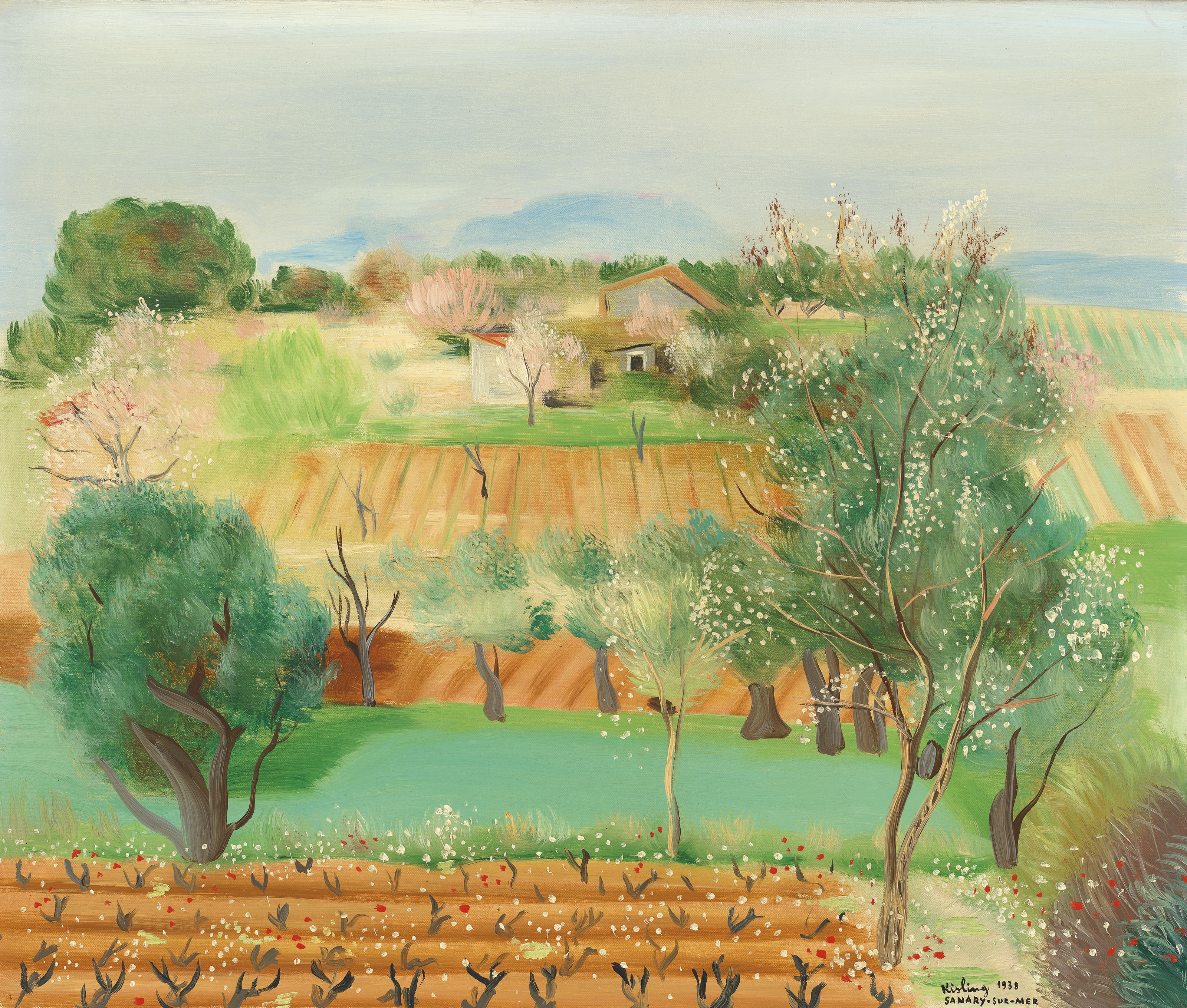 Mojżesz Kisling (1891-1953) „Letni pejzaż z Sanary”, źródło: Christie's