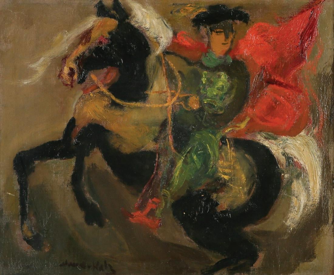 Emmanuel (zw. Mané-Katz) Katz (1894 - 1962) „Jeździec”, źródło: Tiroche Auction House