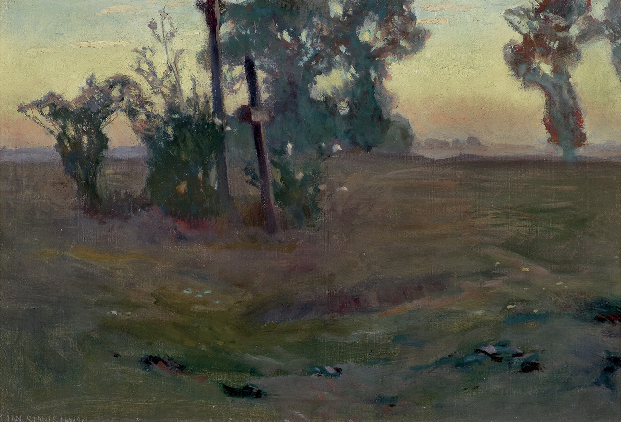 Jan Stanisławski "Krajobraz o zmierzchu", 1897 rok, źródło: Agra-Art