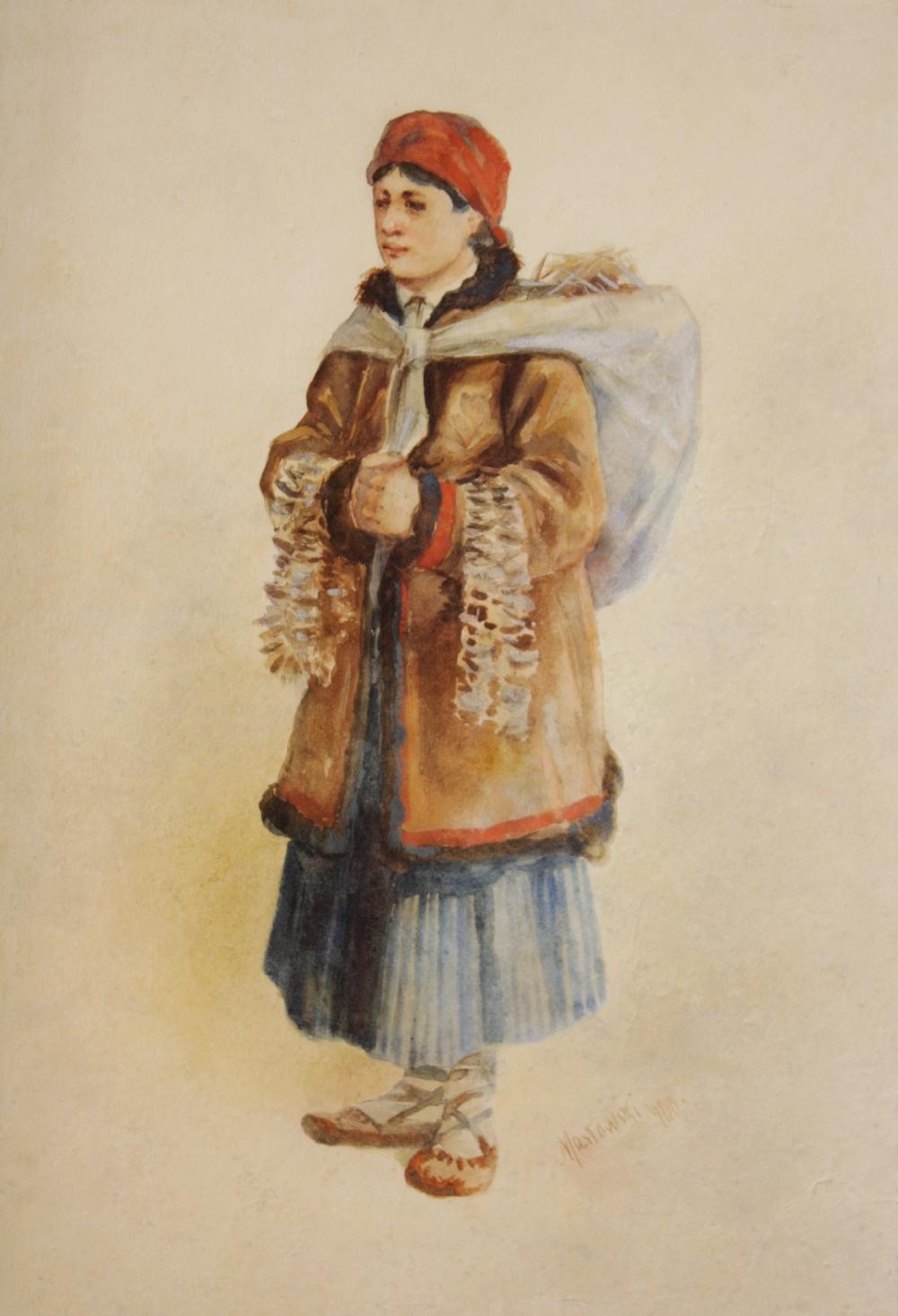 Stanisław Masłowski (1853-1926) „Hucułka”, źródło: L’Art Gallery