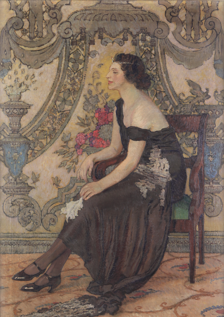 Józef Mehoffer (1869-1946) “Róża Saronu – Fantazja ornamentalna”, 1923 rok, źródło: Muzeum Mazowieckie w Płocku