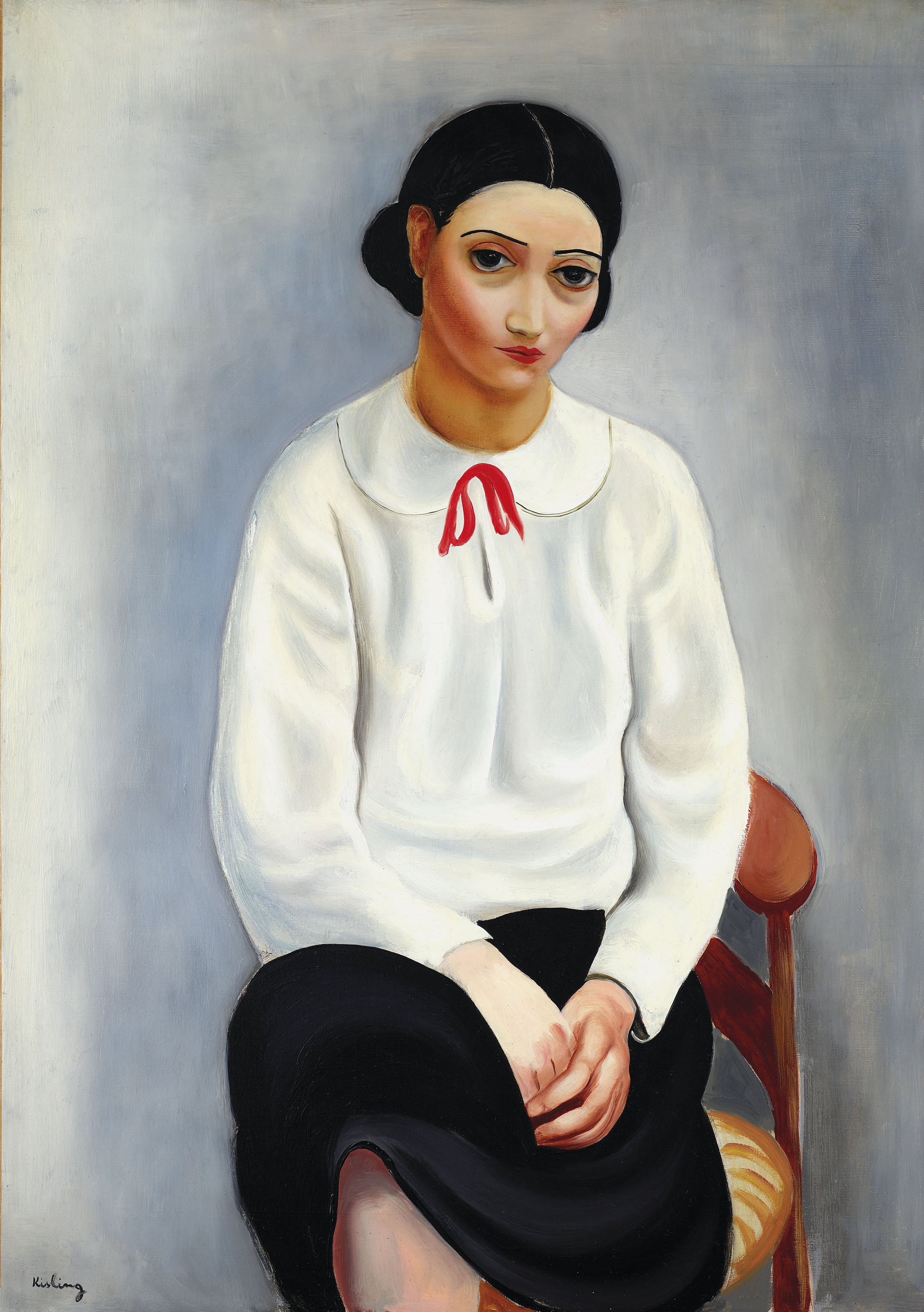Mojżesz Kisling (1891-1953) „Kobieta w białej koszuli”, źródło: Christie's