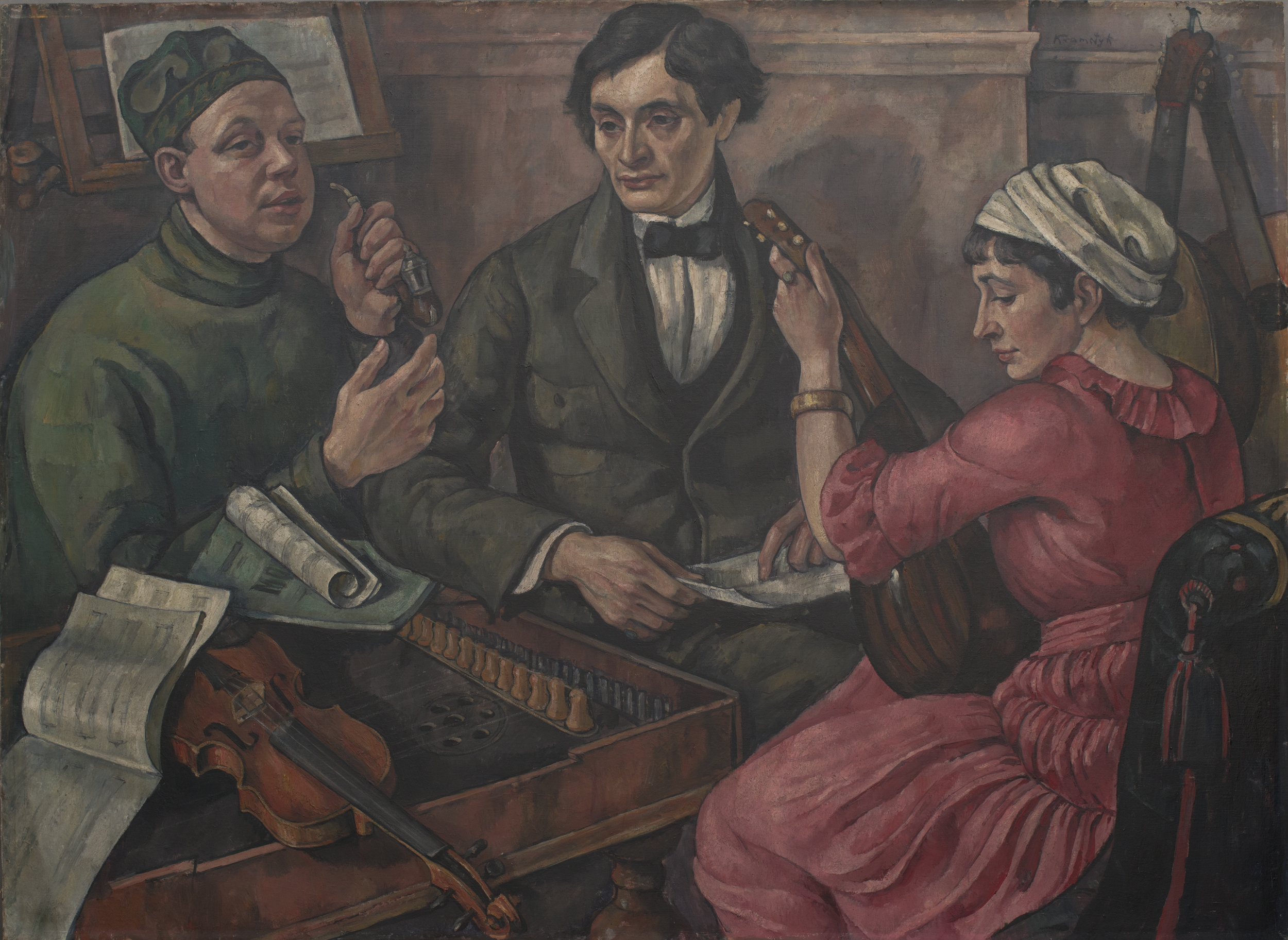 Roman Kramsztyk (1885-1942) "Koncert", 1918 rok, źródło: Muzeum Śląskie w Katowicach