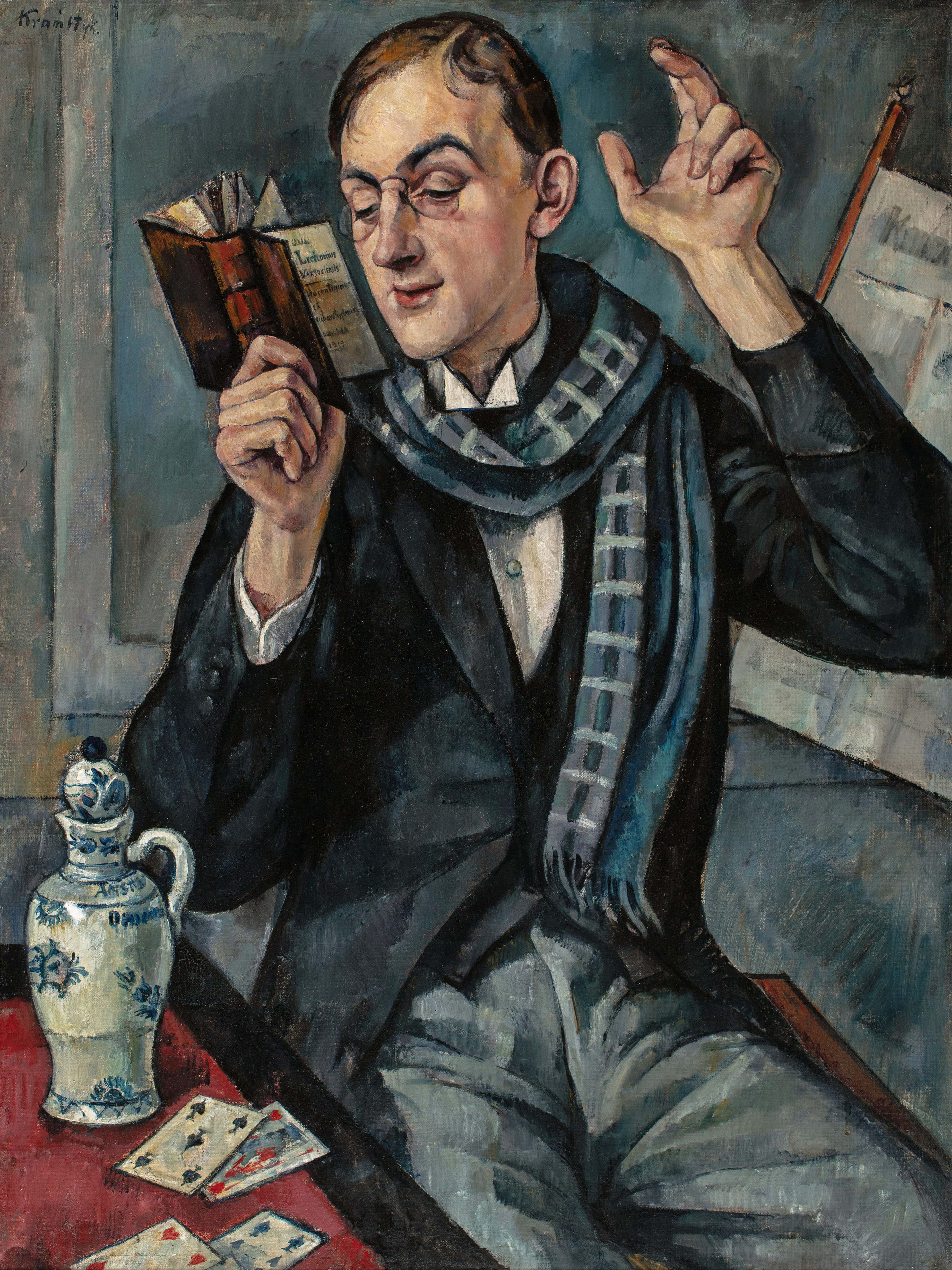 Roman Kramsztyk (1885-1942) "Poeta - Portret Jana Lechonia", 1919 rok, źródło: Muzeum Narodowe w Warszawie