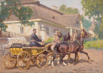 Zygmunt Rozwadowski (1870-1950) "Dorożka", źródło: Polswiss Art