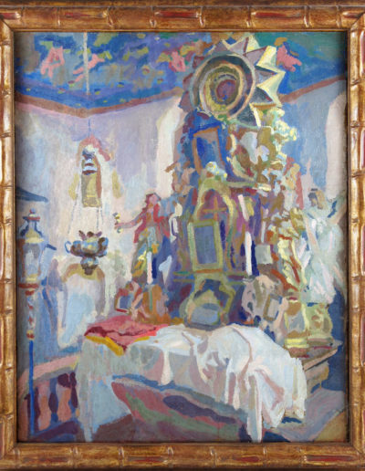 Stanisław Kamocki (1875-1944) „Kościół we Frydmanie”, źródło: Salon Dzieł Sztuki Connaisseur