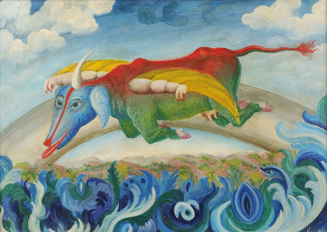Teofil Ociepka (1891-1978) "Krówka z Saturna", 1956 rok, źródło: Okna Sztuki