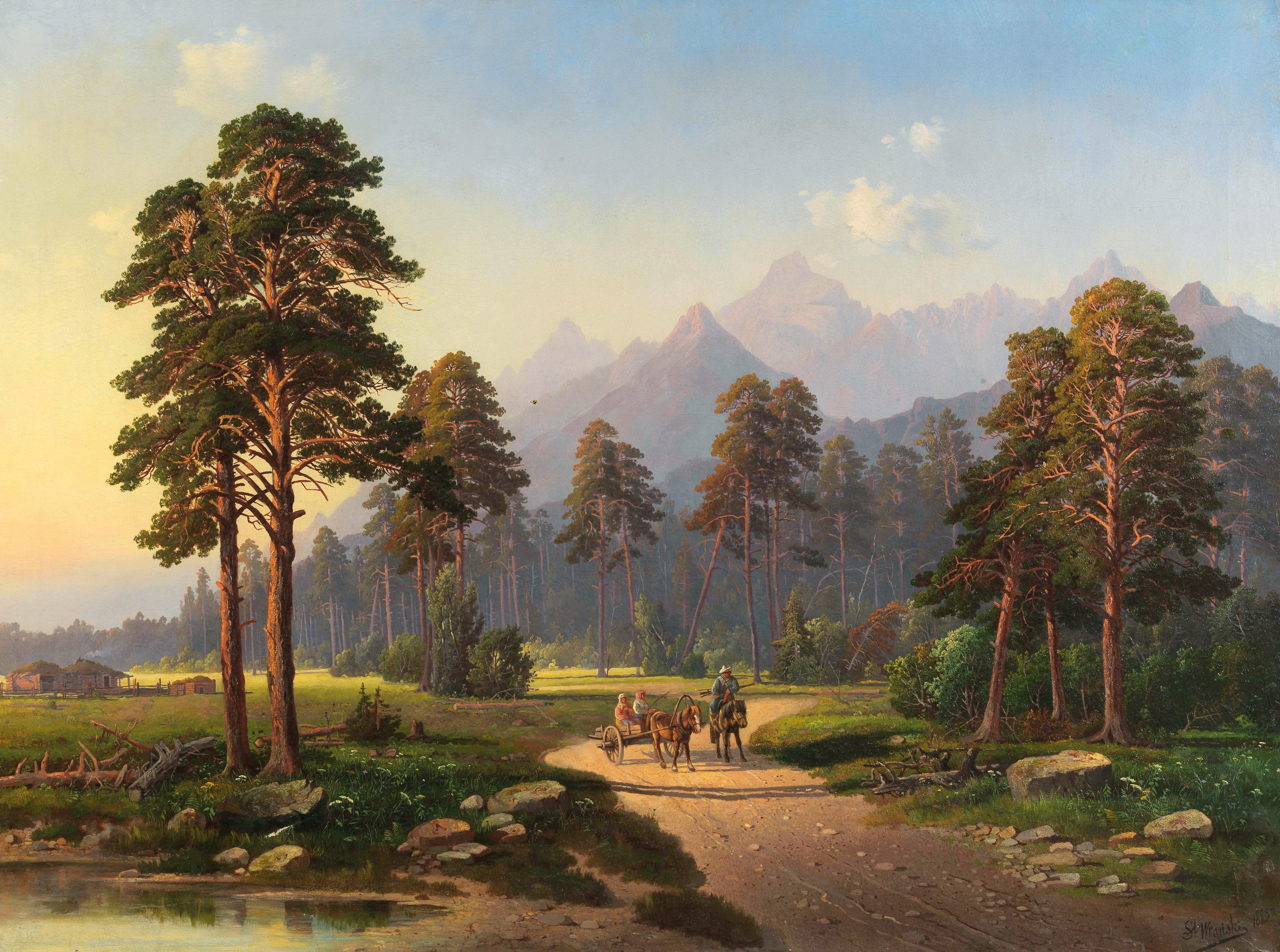 Stanisław Wroński (1848-1898) „Letni pejzaż”, źródło: Dorotheum
