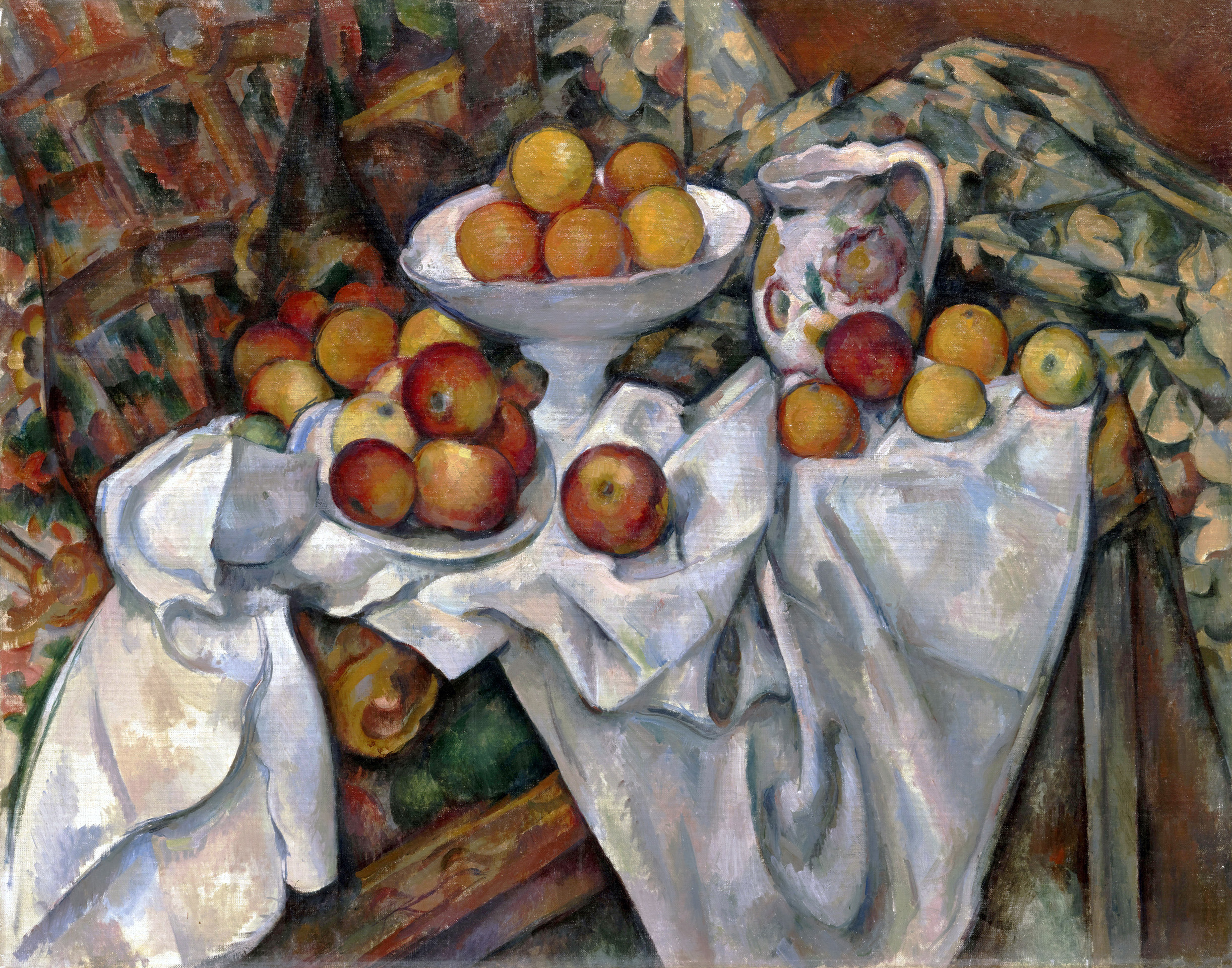Paul Cézanne (1839 - 1906) "Martwa natura z jabłkami i pomarańczami", lata 1895-1900, źródło: Musée d’Orsay