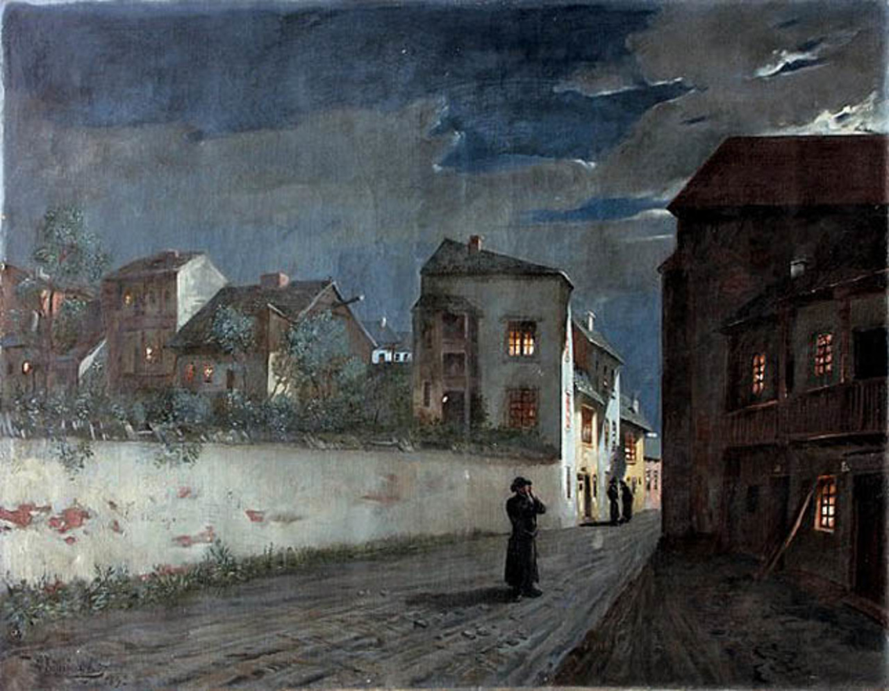 Wacław Koniuszko (1854-1900) "Piątkowy wieczór", 1892 rok, źródło: Nautilus Kraków
