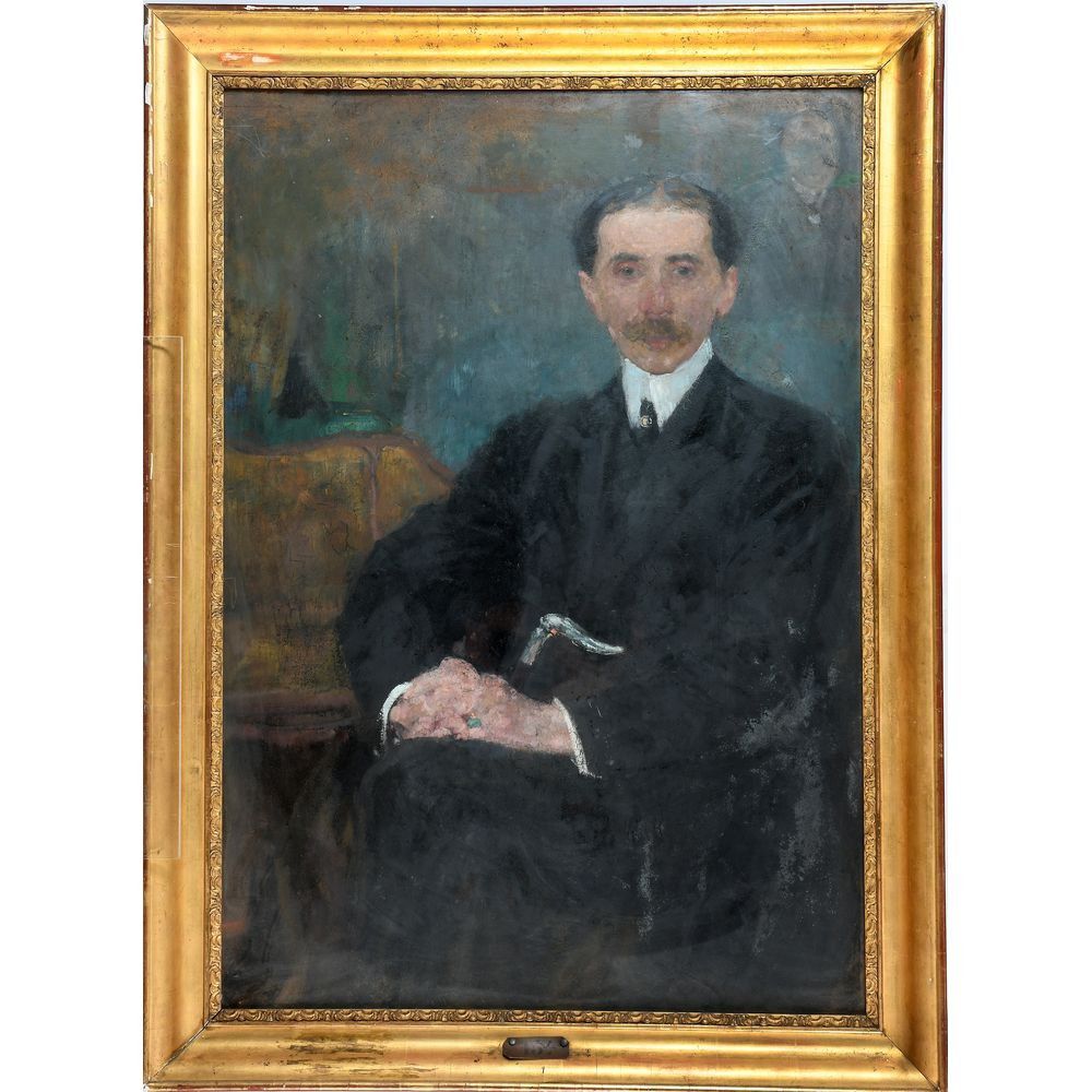 Olga Boznańska (1865-1940) „Portret męski" (najprawdopodobniej Maurice Barres), źródło: Denis Herbette