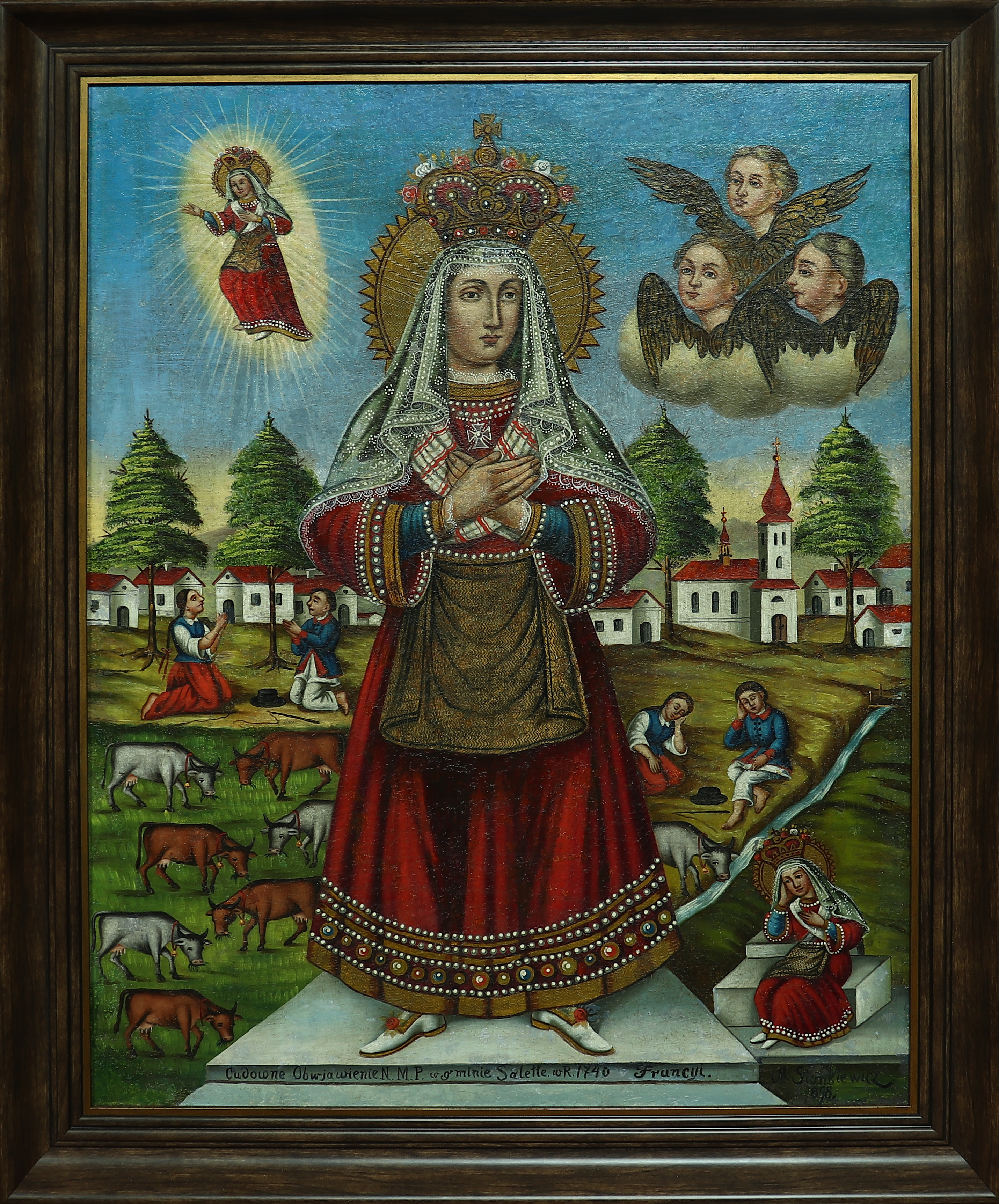 Michał Stankiewicz (XIX w.) "Matka Boża Saletyńska", Leżajsk, 1898 rok, źródło: archiwum autora