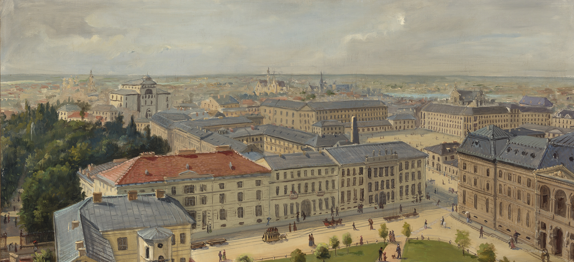 Czesław Borys Jankowski (1862-1941) „Panorama Warszawy”, źródło: Doyle Auctions