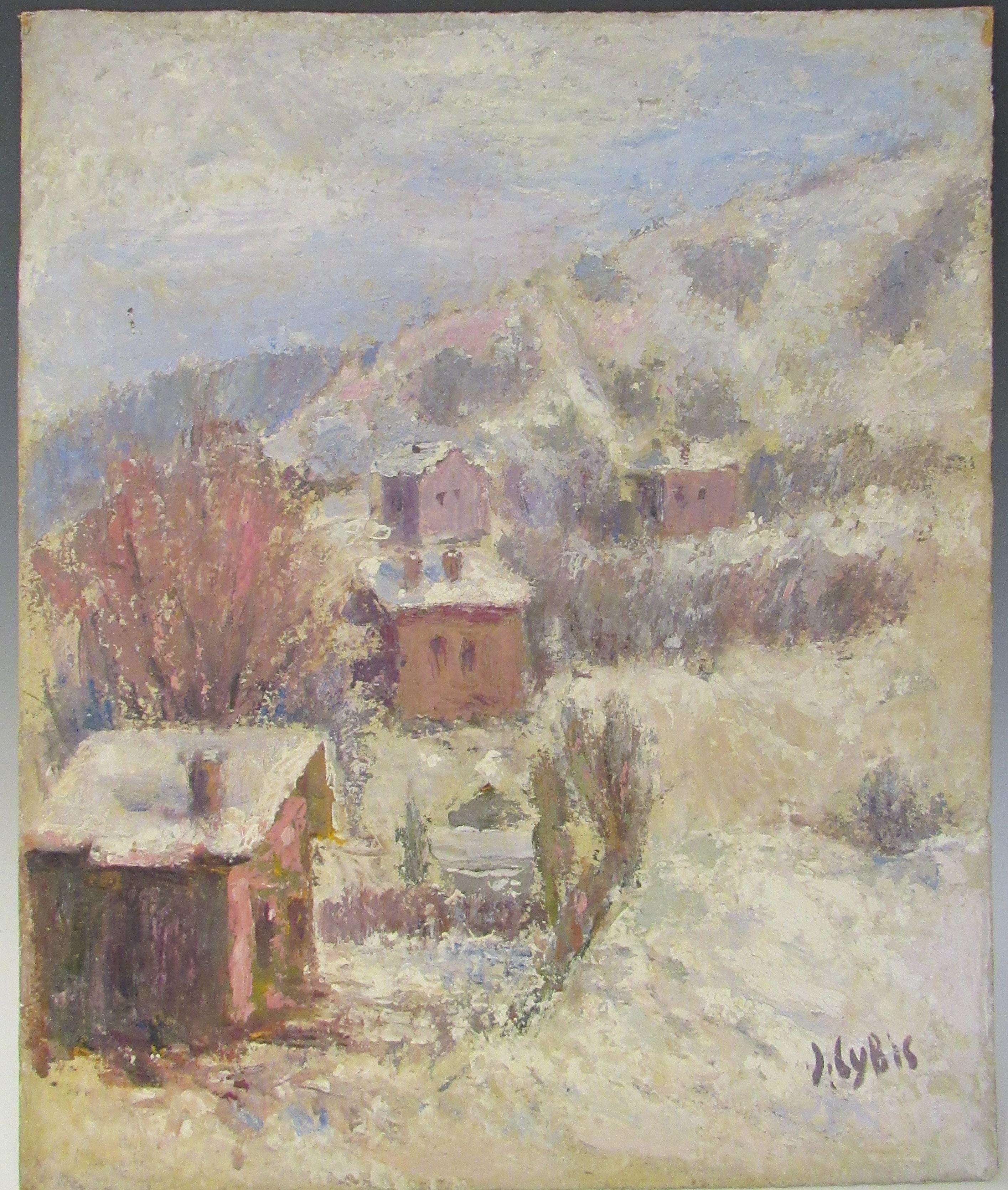 Jan Cybis (1897-1972) „Pejzaż zimowy”, źródło: Maywood Antiques