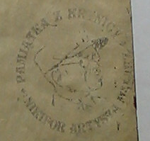 Pieczęć „Nikifor w czapce z daszkiem”, źródło: archiwum autora