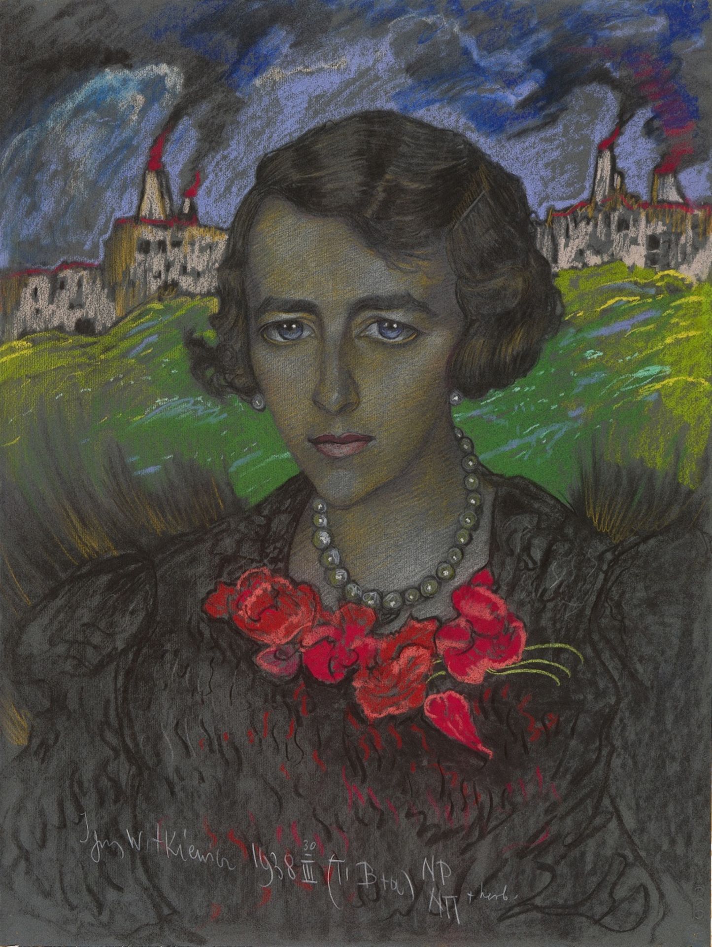 Stanisław Ignacy Witkiewicz - Witkacy (1885-1939) „Portret Marii Renaty Mayenowej” 1938 rok, źródło: Lempertz