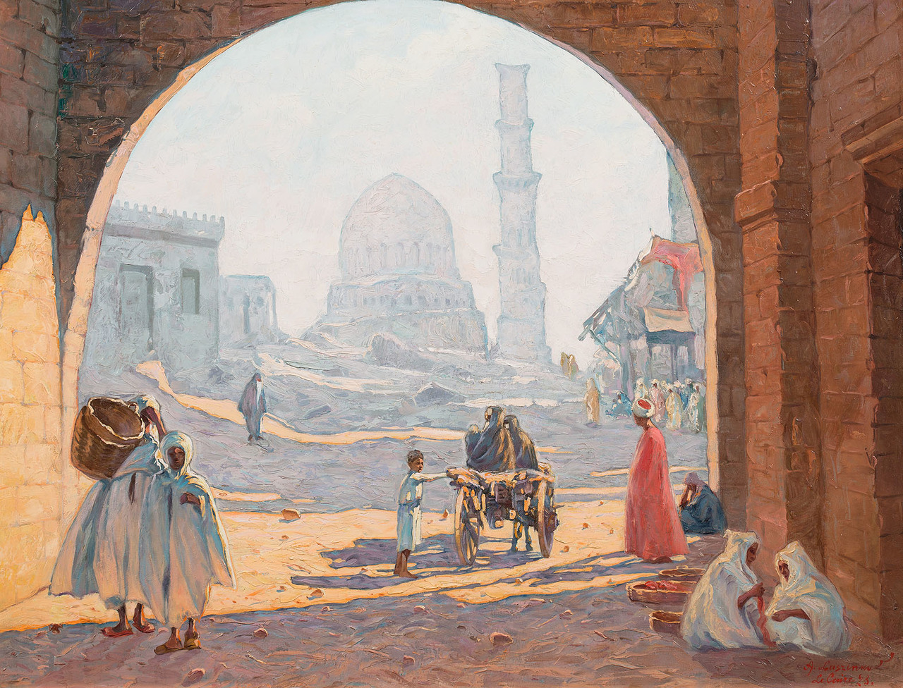 Aleksander Laszenko (1883-1944) "Scena arabska (Kair)", 1928 rok, źródło: Polswiss Art