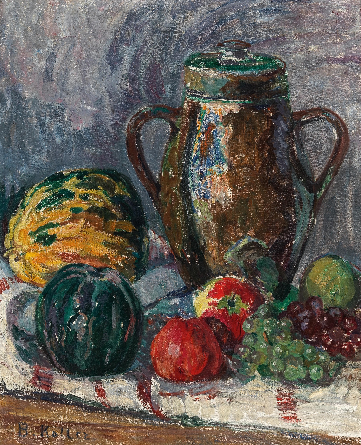 Broncia Koller Pinell (1863-1934) "Martwa natura z owocami", źródło: Dorotheum