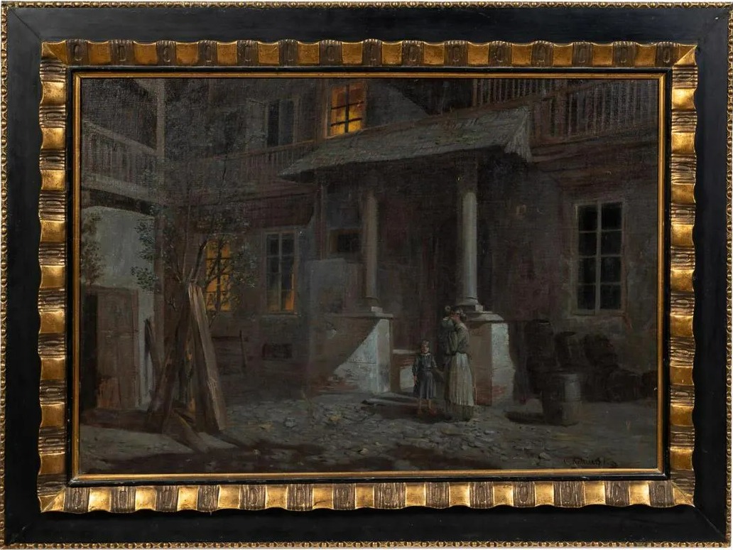 Wacław Koniuszko (1854-1900) „Nokturn", źródło: Ahlers & Ogletree Auction Gallery