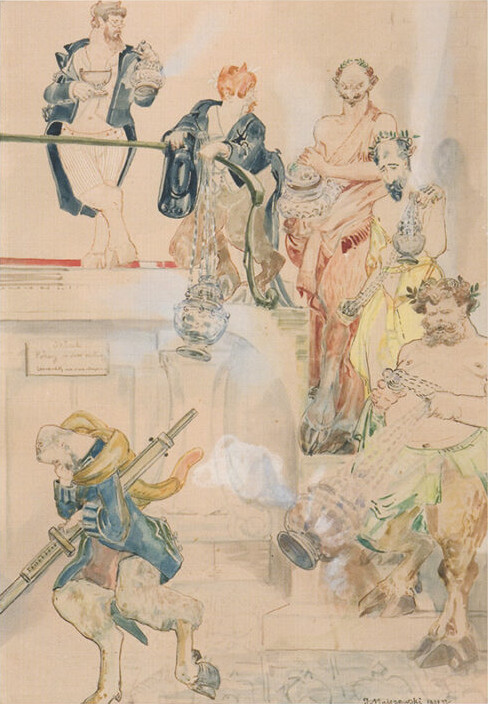 Jacek Malczewski (1854-1929) "Wyjście z Akademii", 1901 rok, źródło: Muzeum Narodowe w Warszawie