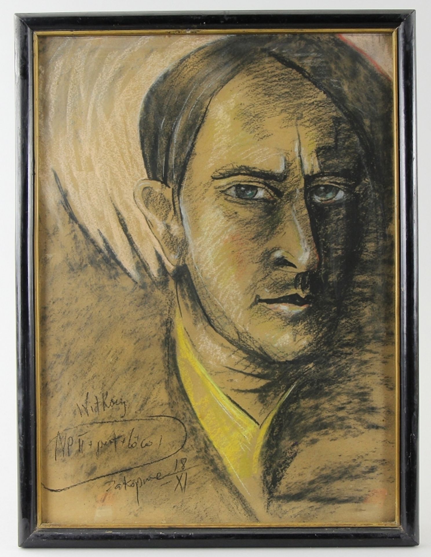 Stanisław Ignacy Witkiewicz - Witkacy (1885-1939) „Autoportret - Dr Jeckyll”, źródło: Auktionshaus Owl