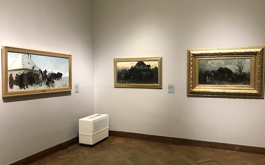 "Sprawa u wójta" Chełmońskiego na ekspozycji w Muzeum Narodowym w Warszawie, źródło: archiwum autora