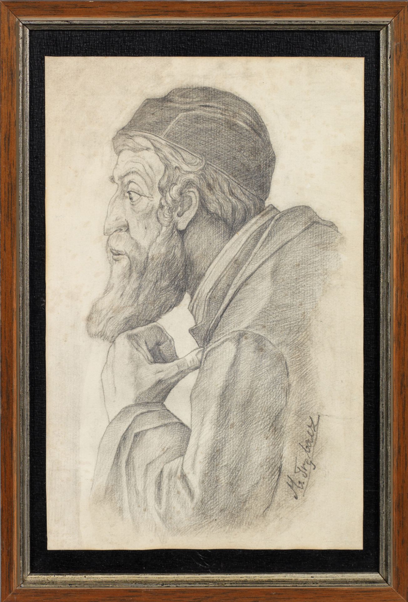 Maurycy Trębacz (1861-1941) „Portret starego Żyda”, źródło: Auktionshaus Schloss